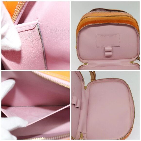 LOUIS VUITTON Vernis Marley Backpack Marshmallow Pink M91039 LV Auth 142157